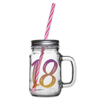 18 - Henkelglas mit Schraubdeckel - Klar - Rechts
