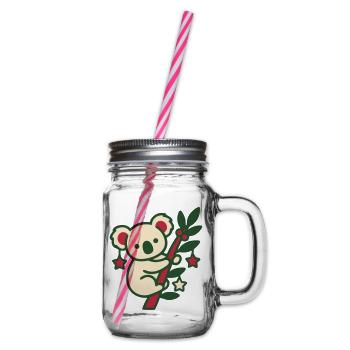 Koala Weihnachten Clipart - Henkelglas mit Schraubdeckel - Klar - Rechts