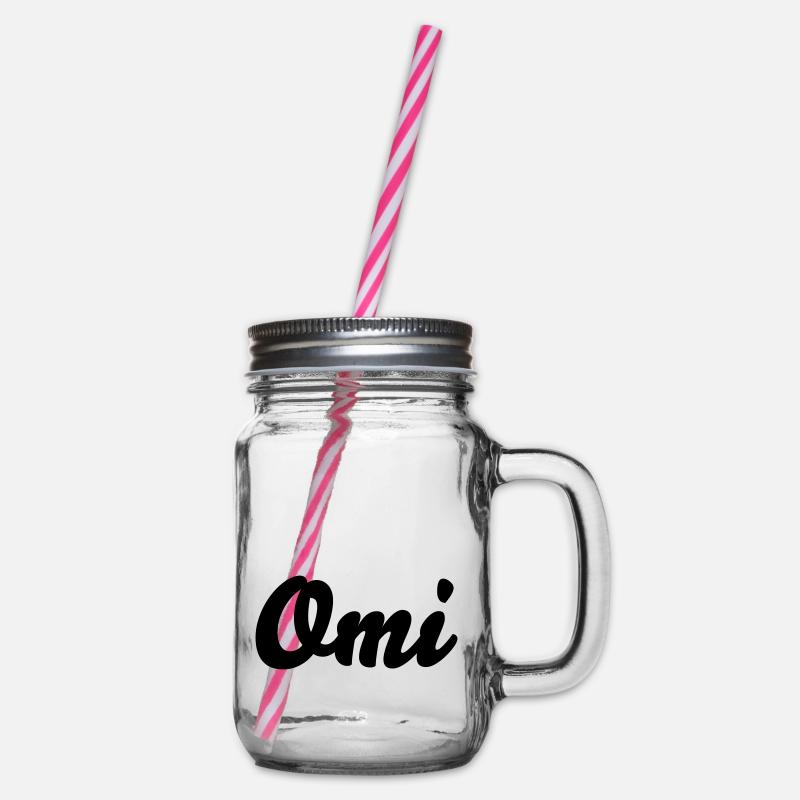 Omi - Henkelglas mit Schraubdeckel - Klar