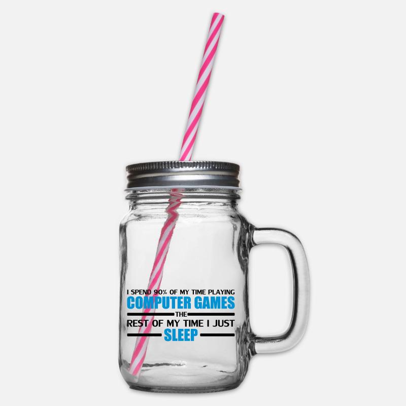 Computer Games - Henkelglas mit Schraubdeckel - Klar