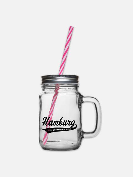 Hamburg – Vier- und Marschlande (Vierlande) - Henkelglas mit Schraubdeckel - Klar