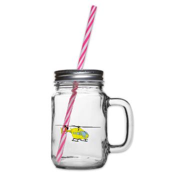 EC145 AH145 Helicopter Helicopter - Glass jar with handle and screw cap - clear - Right