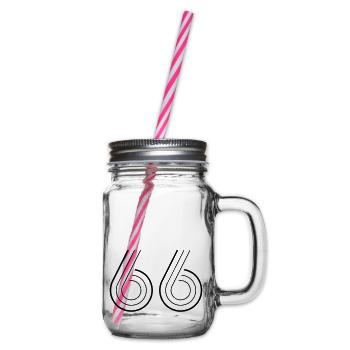 66 - Henkelglas mit Schraubdeckel - Klar - Rechts