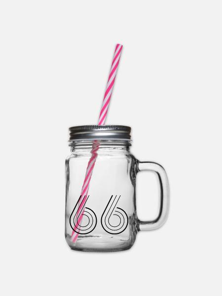 66 - Henkelglas mit Schraubdeckel - Klar