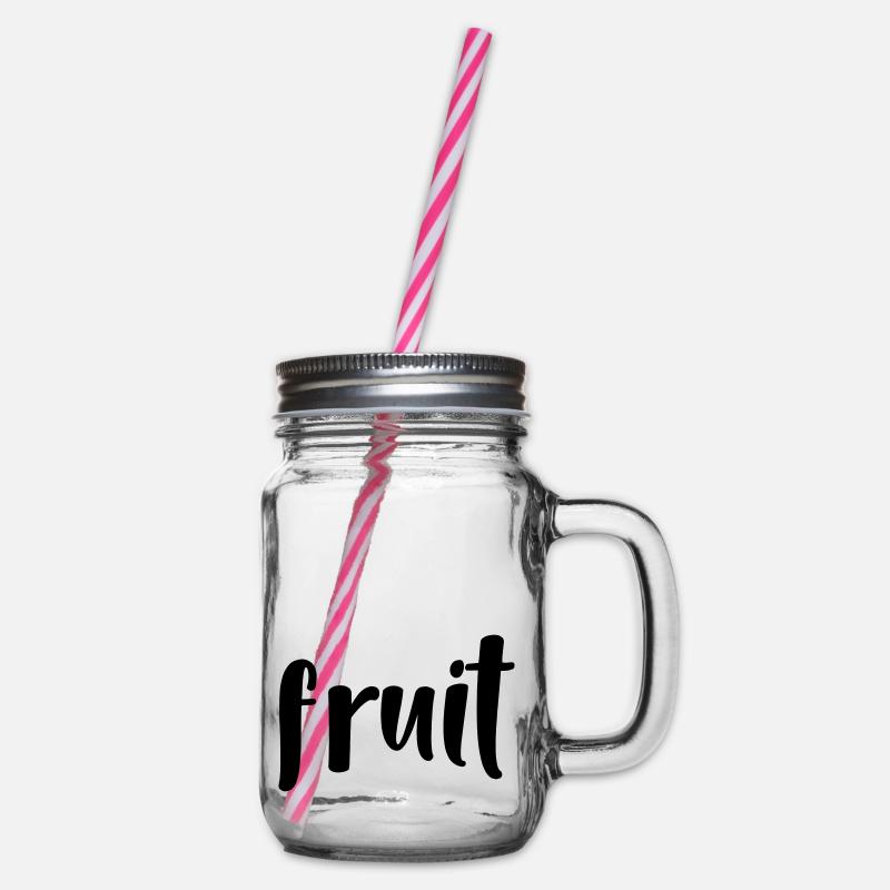 Obst - Henkelglas mit Schraubdeckel - Klar