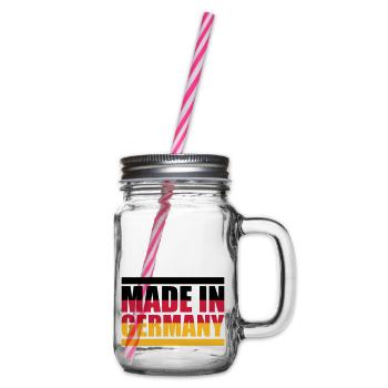 Made in Germany - Henkelglas mit Schraubdeckel - Klar - Rechts