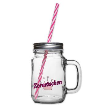 Zornröschen - Henkelglas mit Schraubdeckel - Klar - Rechts