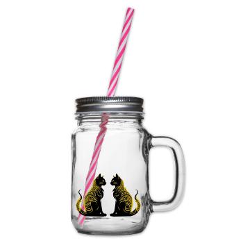 cats - Henkelglas mit Schraubdeckel - Klar - Rechts