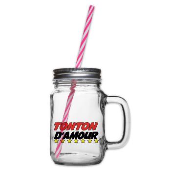 UNCLE of love - Glass jar with handle and screw cap - clear - Right
