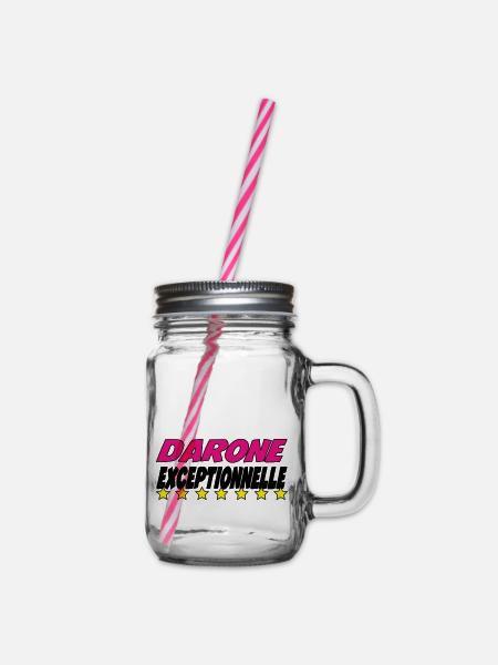 DARONE außergewöhnlich - Henkelglas mit Schraubdeckel - Klar