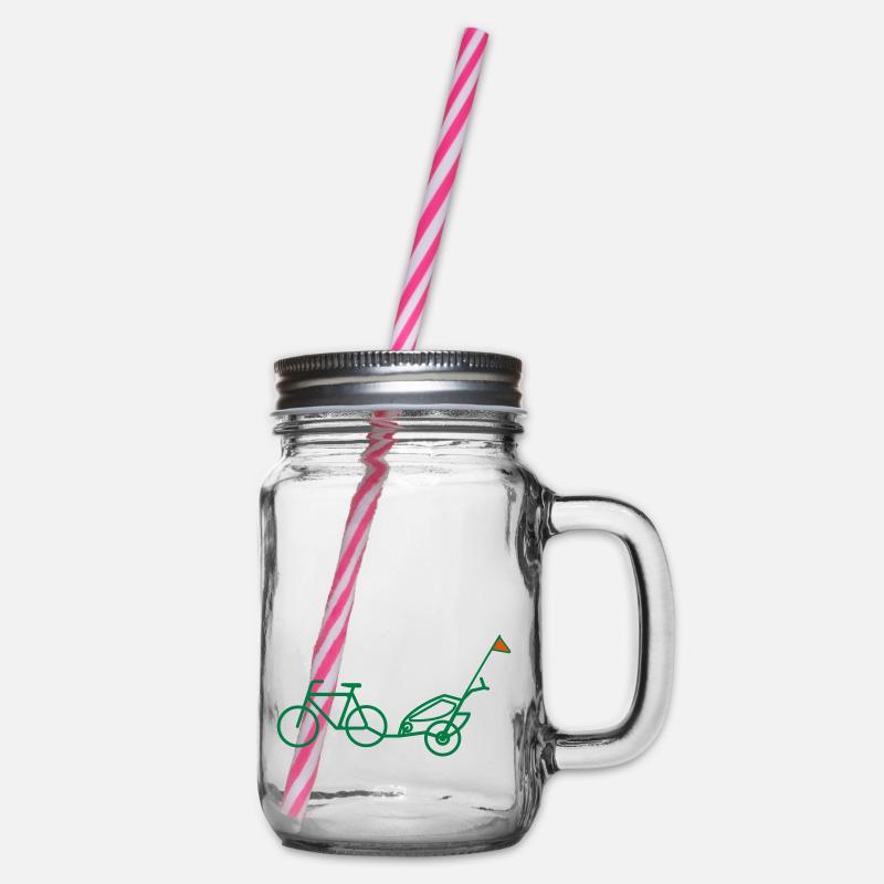 Remorque de vélo - Bocal à boisson - transparent