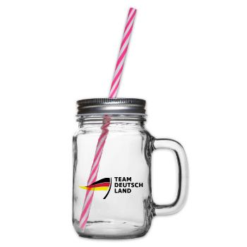 Team Germany - Glass jar with handle and screw cap - clear - Right
