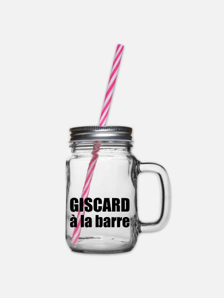 Giscard à la barre - Bocal à boisson - transparent