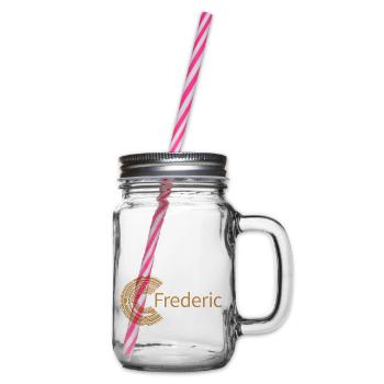 Für Frederic - Henkelglas mit Schraubdeckel - Klar - Rechts