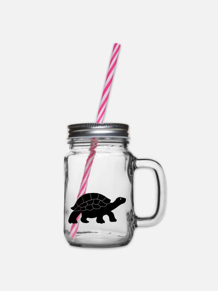 turtle - Henkelglas mit Schraubdeckel - Klar