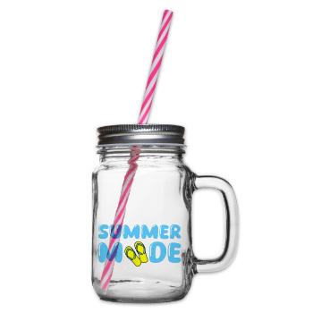 Summer Mode - Glass jar with handle and screw cap - clear - Right