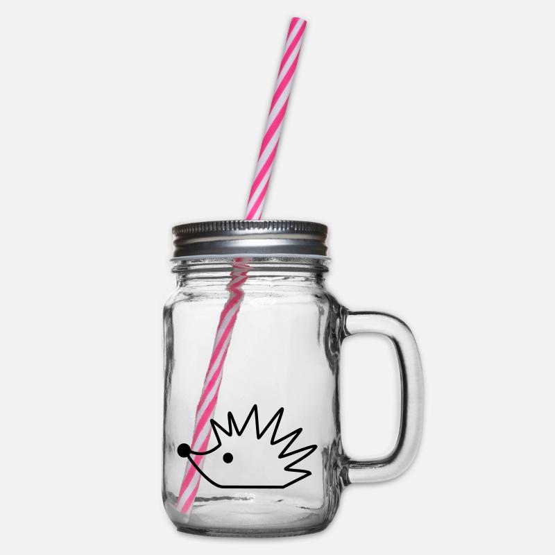 igel - Henkelglas mit Schraubdeckel - Klar