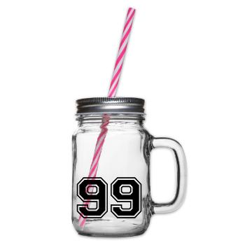 99 - Henkelglas mit Schraubdeckel - Klar - Rechts