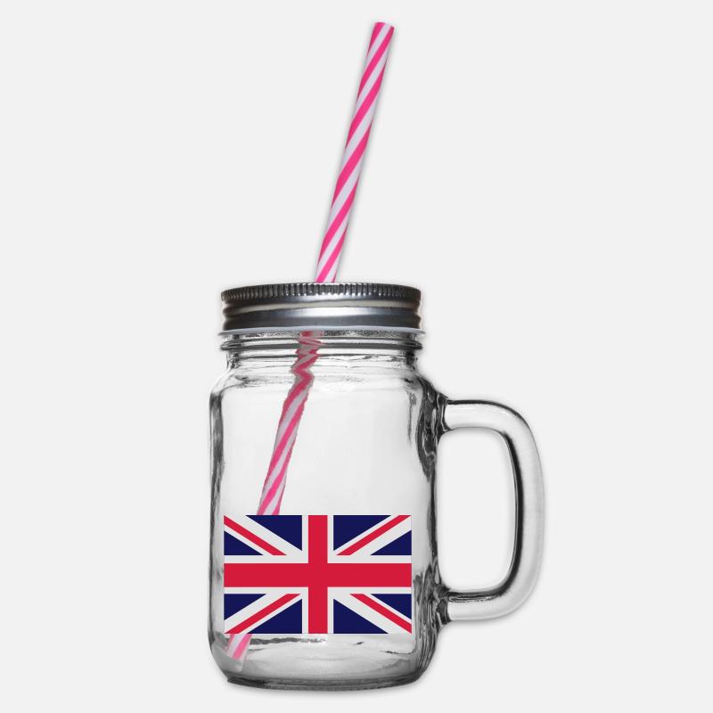 Drapeau britannique - Bocal à boisson - transparent