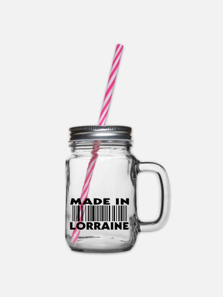 Made in LORRAINE (1c) - Henkelglas mit Schraubdeckel - Klar