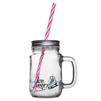 Ice Queen - Glass jar with handle and screw cap - clear - Right