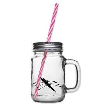 Rudern - Henkelglas mit Schraubdeckel - Klar - Rechts
