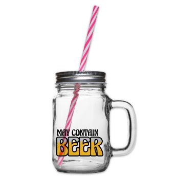 Le logo peut contenir de la bière - Bocal à boisson - transparent - Droite