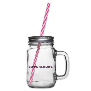 RETRAITE. RETRAITE. RETRAITEE. SENIOR. MAMIE. PAPY - Bocal à boisson - transparent - Droite