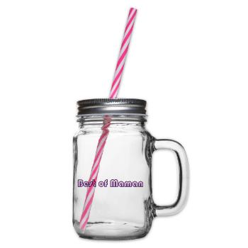 MUTTERTAG. SCHÖNEN MUTTERTAG. MAMA - Henkelglas mit Schraubdeckel - Klar - Rechts