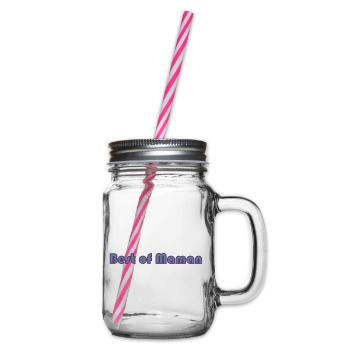 HAPPY MOTHER'S DAY. MOM. MOTHER's DAY - Glass jar with handle and screw cap - clear - Right
