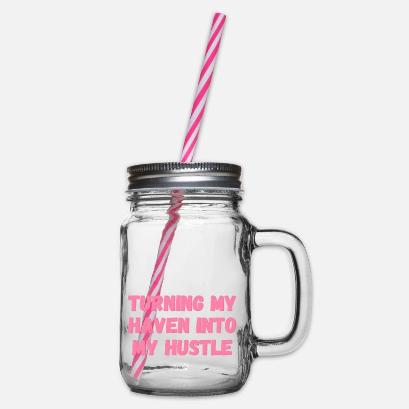 mon havre en cadeaux de mon hustle pour les devoirs - Bocal à boisson - transparent