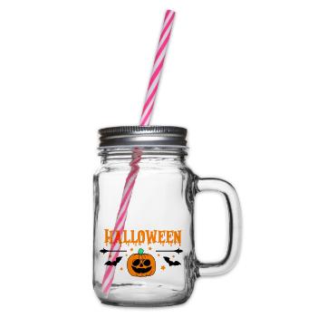 halloween - Henkelglas mit Schraubdeckel - Klar - Rechts
