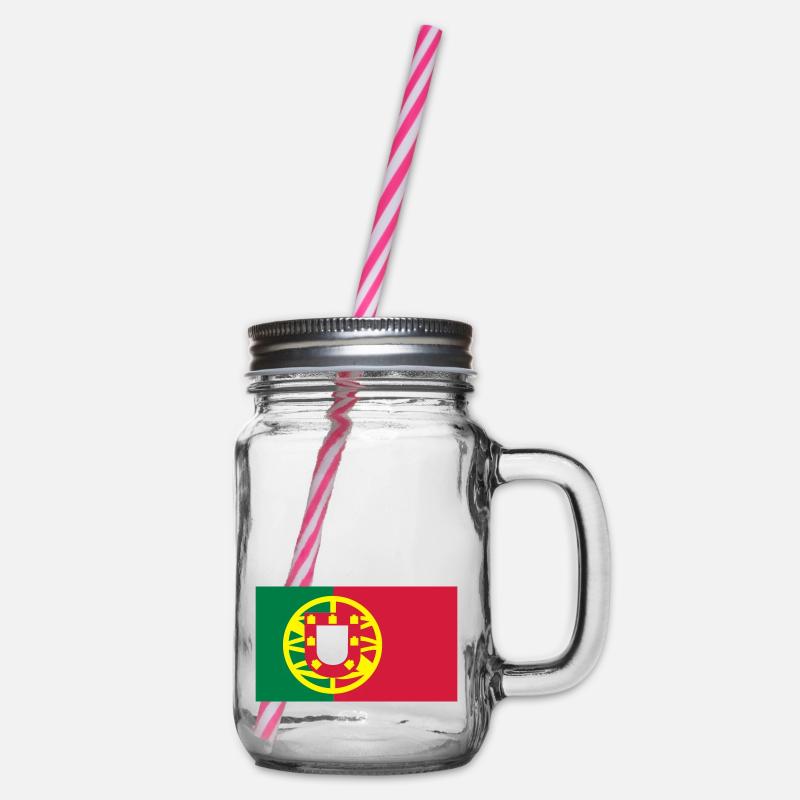 Drapeau portugais - Bocal à boisson - transparent