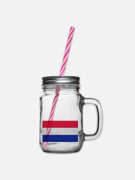 Netherlands, Niederlande - Henkelglas mit Schraubdeckel - Klar