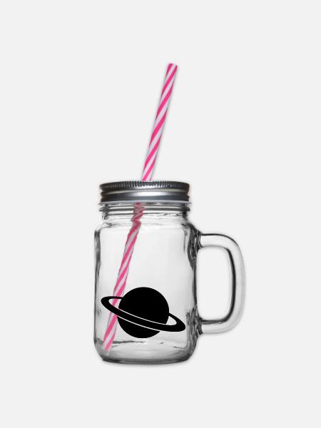 planeten - Henkelglas mit Schraubdeckel - Klar