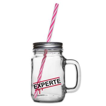 experte_1_f2 - Henkelglas mit Schraubdeckel - Klar - Rechts
