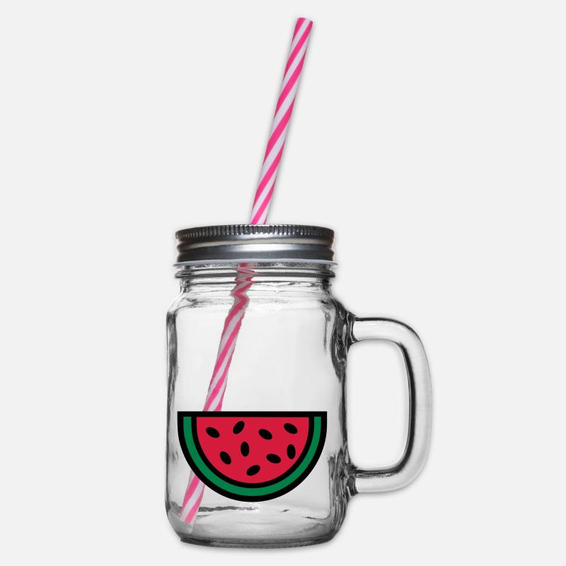 Melone - Henkelglas mit Schraubdeckel - Klar