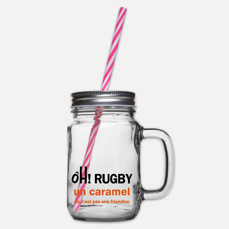 rugby caramel - Bocal à boisson - transparent