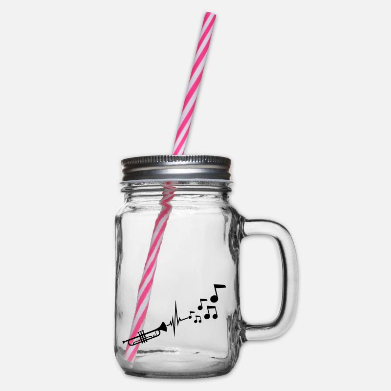 Instrument Trompette Notes - Bocal à boisson - transparent