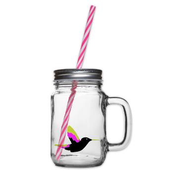 Colibri Oiseau 1 - Bocal à boisson - transparent - Droite
