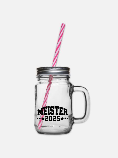 Meister 2025 - Henkelglas mit Schraubdeckel - Klar