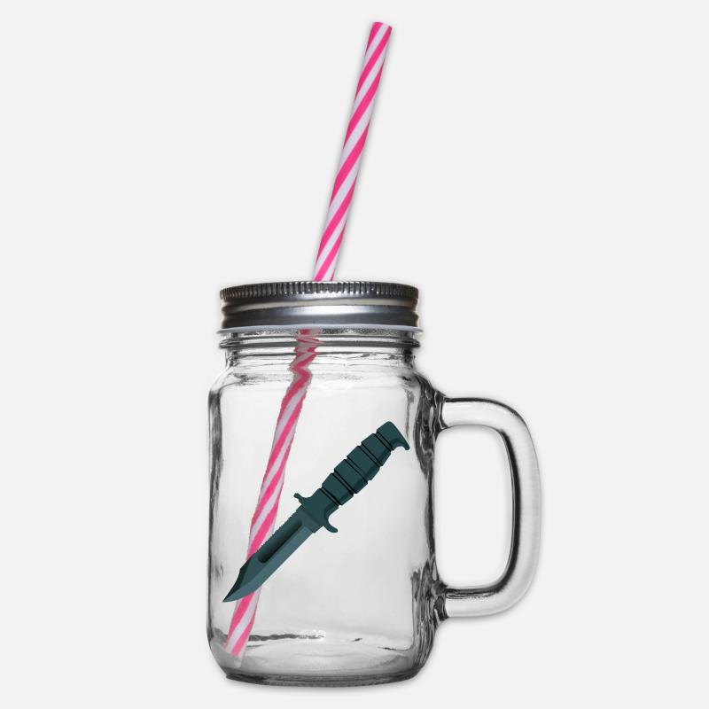 couteau - Bocal à boisson - transparent