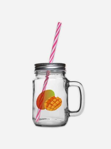 Mango Geschenkidee - Henkelglas mit Schraubdeckel - Klar