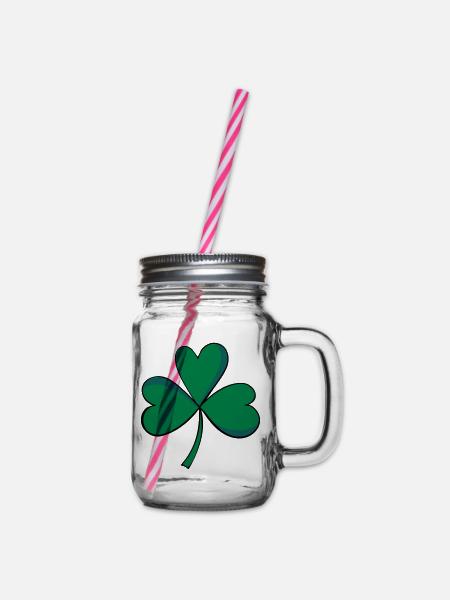 clover - Henkelglas mit Schraubdeckel - Klar