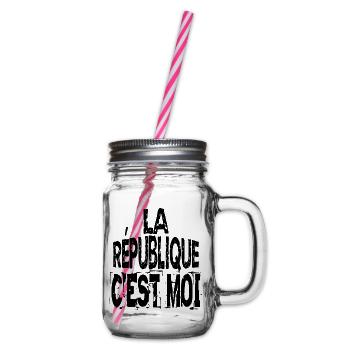 la république c'est moi - Bocal à boisson - transparent - Droite