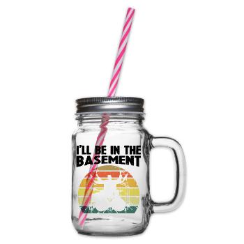 Funny Drummer Art For Men Women Drum Set Drumming - Bocal à boisson - transparent - Droite