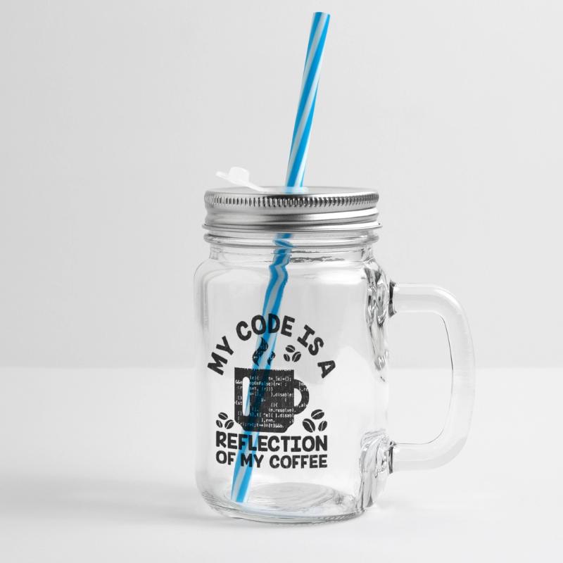 Café Codage Programmeur Codeur Développeur Nerd Coff Bocal à boisson