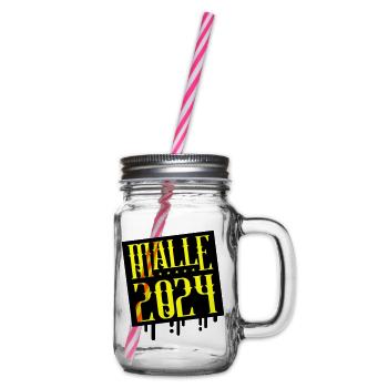 Malle 2024 Mallorca - Henkelglas mit Schraubdeckel - Klar - Rechts