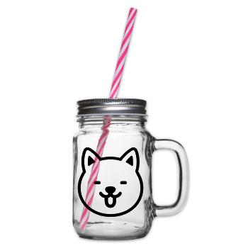 Hund - Henkelglas mit Schraubdeckel - Klar - Rechts