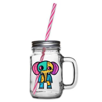 Éléphant Halloween Animal - Bocal à boisson - transparent - Droite